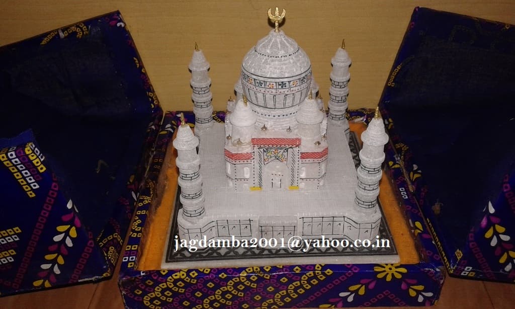 Marble Indian Collectible Handicraft Stone Taj Mahal Inlay